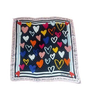 Brighton Color of Love Designed by Tom Clancy Square Scarf 24" Square